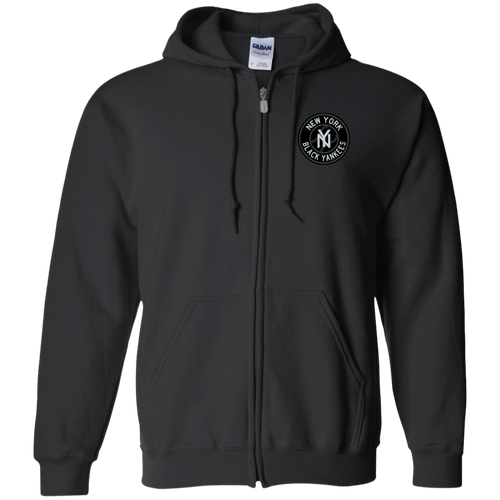 New York Black Yankees Full Zip Hoodie Negro Leagues Baseball Team color Black