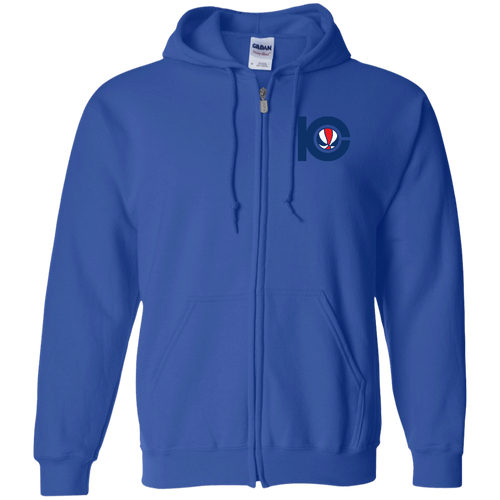 Kentucky Colonels Full Zip Hoodie ABA Basketball Team color Royal Blue