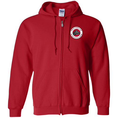 Providence Steamrollers Full Zip Hoodie NBA Basketball Team color Red