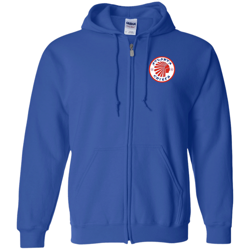 Atlanta Chiefs Full Zip Hoodie NASL Soccer Team color Royal Blue