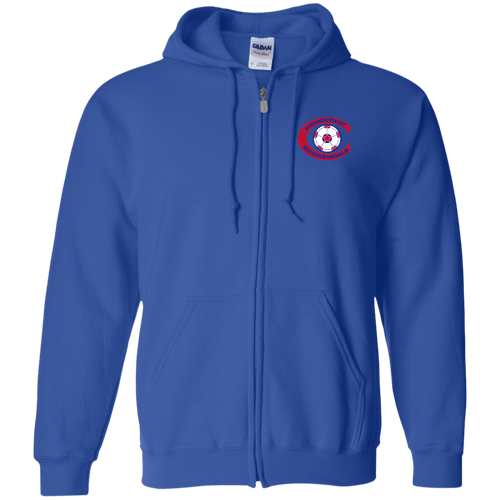 Connecticut Bicentennials Full Zip Hoodie NASL Soccer Team color Royal Blue
