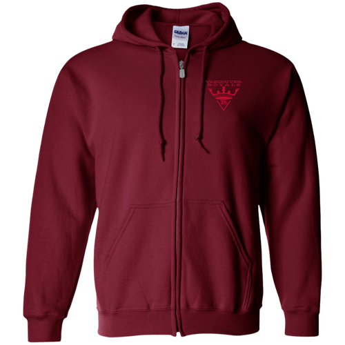 Vancouver Royals Full Zip Hoodie NASL Soccer Team color Maroon