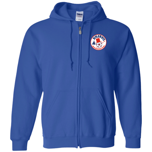 Washington Diplomats Full Zip Hoodie NASL Soccer Team color Royal Blue