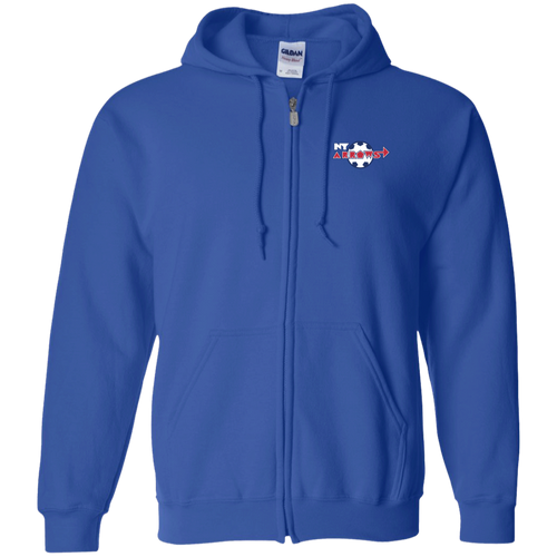 New York Arrows Full Zip Hoodie MISL Soccer Team color Royal Blue
