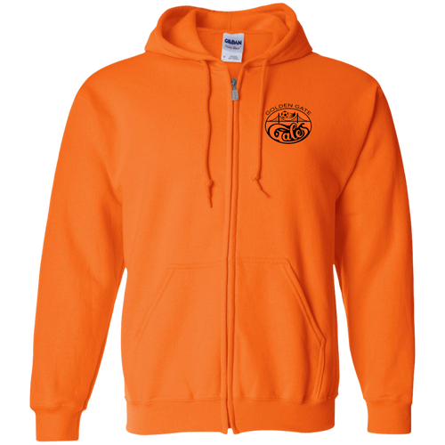 Golden Gate Gales Full Zip Hoodie ASL Soccer Team color Orange