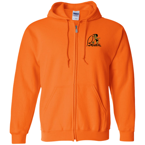 New Jersey Brewers Full Zip Hoodie ASL Soccer Team color Orange