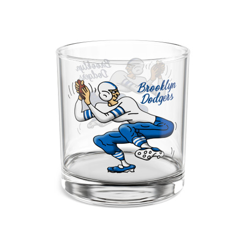 Brooklyn Dodgers Rocks Whisky Glass 10 Ounce AAFC Football Team Collectible Drinkware