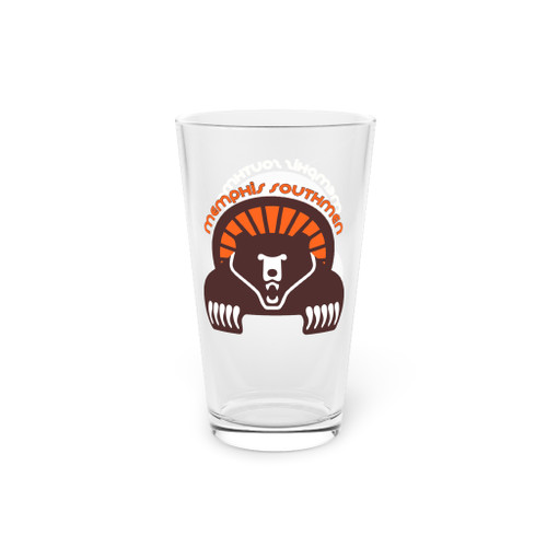 Memphis Southmen Pint Glass 16 Ounce WFL Football Team Collectible Drinkware