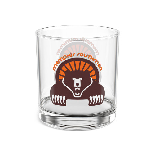 Memphis Southmen Rocks Whisky Glass 10 Ounce WFL Football Team Collectible Drinkware