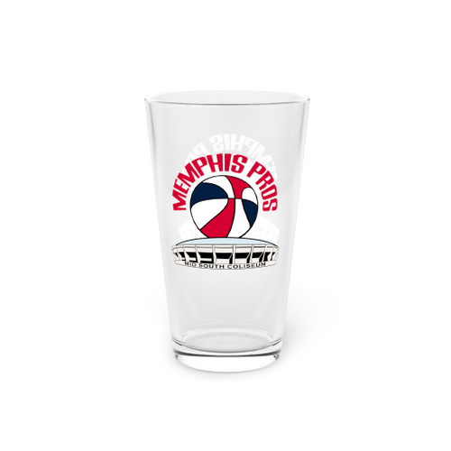 Memphis Pros Pint Beer Glass 16 oz ABA Basketball Team Collectible Drinkware