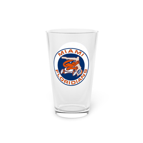 Miami Floridians Pint Beer Glass 16 oz ABA Basketball Team Drinkware Collectible