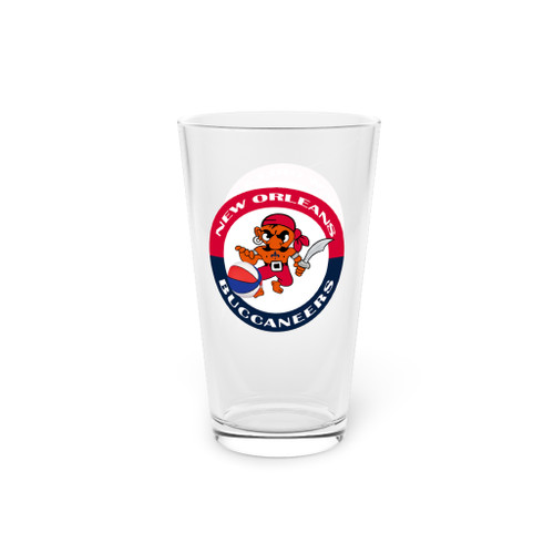New Orleans Buccaneers Pint Beer Glass 16 oz ABA Basketball Team Collectible Drinkware