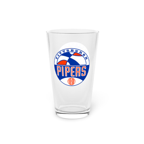 Pittsburgh Pipers Pint Beer Glass 16 oz ABA Basketball Team Collectible Drinkware