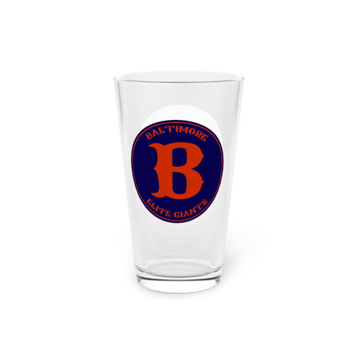 Baltimore Elite Giants Pint Beer Glass 16 oz Negro Leagues Baseball Team Collectible Drinkware