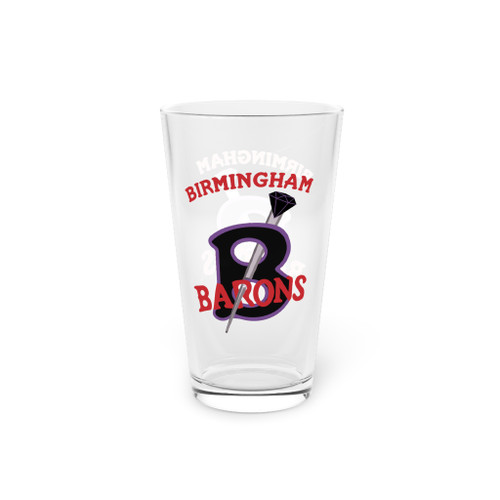 Birmingham Black Barons Pint Beer Glass 16 oz Negro Leagues Baseball Team Collectible Drinkware