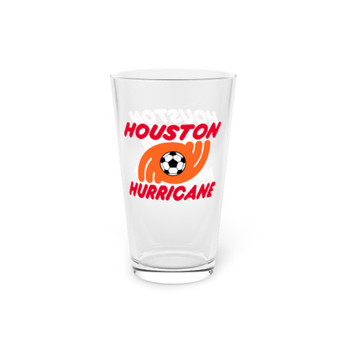 Houston Hurricane Pint Beer Glass 16 Ounce NASL Soccer Team Collectible Drinkware