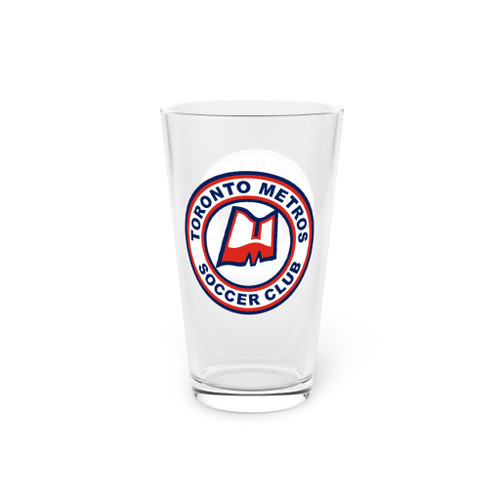 Toronto Metros Pint Beer Glass 16 Ounce NASL Soccer Team Collectible Drinkware