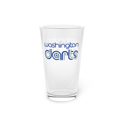 Washington Darts Pint Beer Glass 16 Ounce NASL Soccer Team Collectible Drinkware