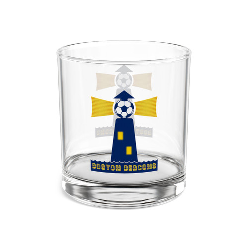 Boston Beacons Rocks Whisky Glass 10 Ounce NASL Soccer Team Collectible Drinkware