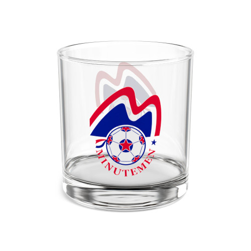 Boston Minutemen Rocks Whisky Glass 10 Ounce NASL Soccer Team Collectible Drinkware