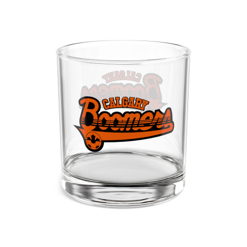 Calgary Boomers Rocks Whisky Glass 10 Ounce NASL Soccer Team Collectible Drinkware