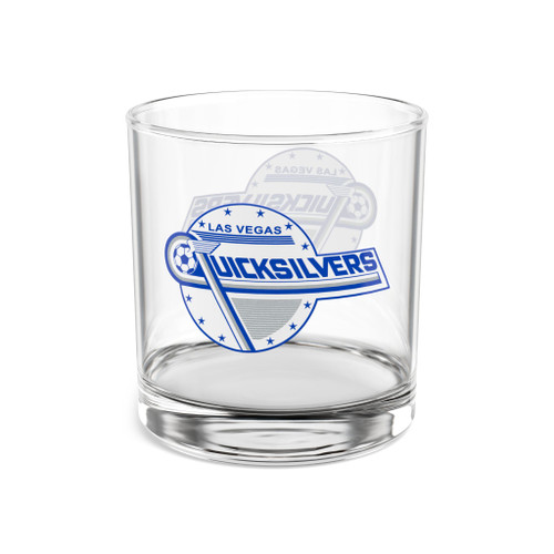 Las Vegas Quicksilvers Whisky Glass 10 Ounce NASL Soccer Team Collectible Drinkware
