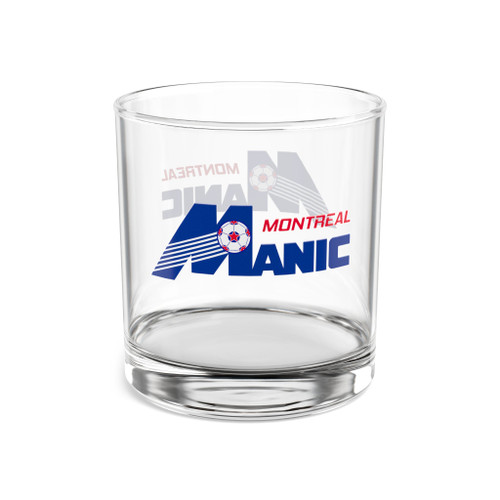 Montreal Manic Whisky Glass 10 Ounce NASL Soccer Team Collectible Drinkware