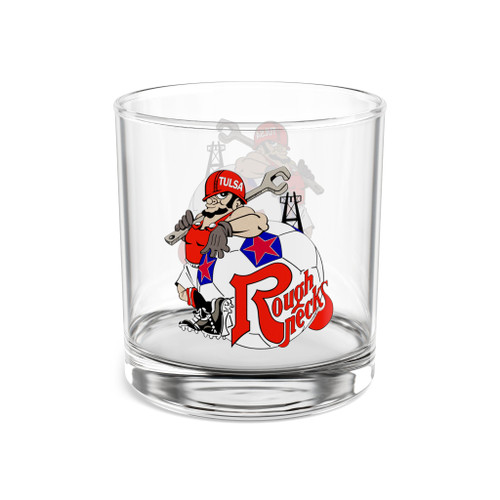 Tulsa Roughnecks Whisky Glass 10 Ounce NASL Soccer Team Collectible Drinkware