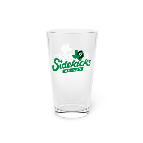 Dallas Sidekicks Pint Beer Glass 16 Ounce MISL Soccer Team Collectible Drinkware