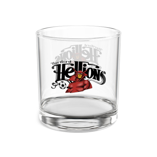 Hartford Hellions Rocks Whisky Glass 10 Ounce MISL Soccer Team Collectible Drinkware