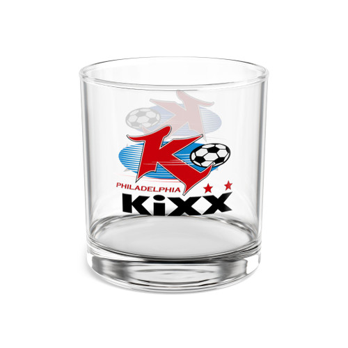 Philadelphia Kixx Rocks Whisky Glass 10 Ounce MISL Soccer Team Collectible Drinkware
