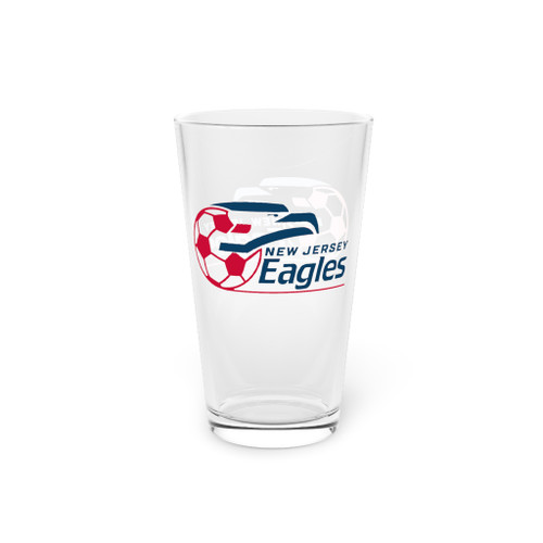 New Jersey Eagles Pint Beer Glass 16 Ounce ASL Soccer Team Collectible Drinkware