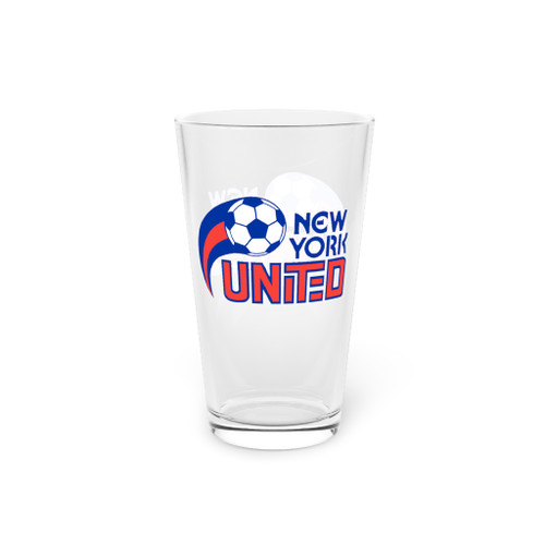 New York United Pint Beer Glass 16 Ounce ASL Soccer Team Collectible Drinkware