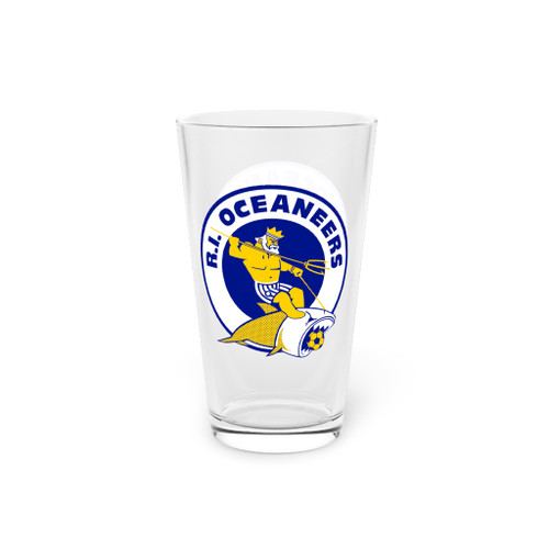 Rhode Island Oceaneers Pint Beer Glass 16 Ounce ASL Soccer Team Collectible Drinkware