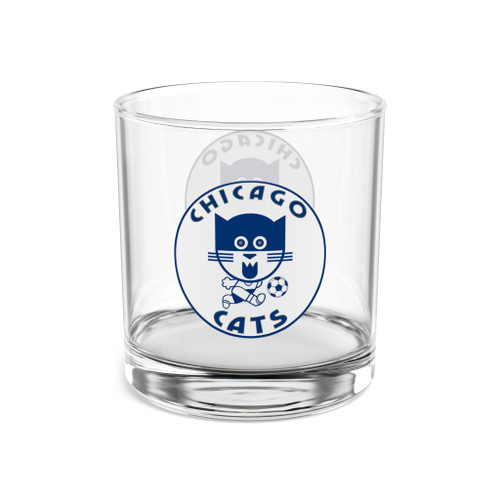 Chicago Cats Rocks Whisky Glass 10 Ounce ASL Soccer Team Collectible Drinkware