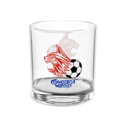 Connecticut Wildcats Rocks Whisky Glass 10 Ounce ASL Soccer Team Collectible Drinkware