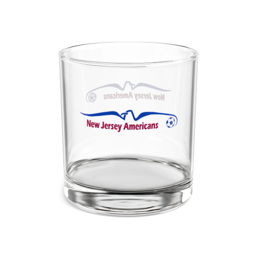 New Jersey Americans Rocks Whisky Glass 10 Ounce ASL Soccer Team Collectible Drinkware