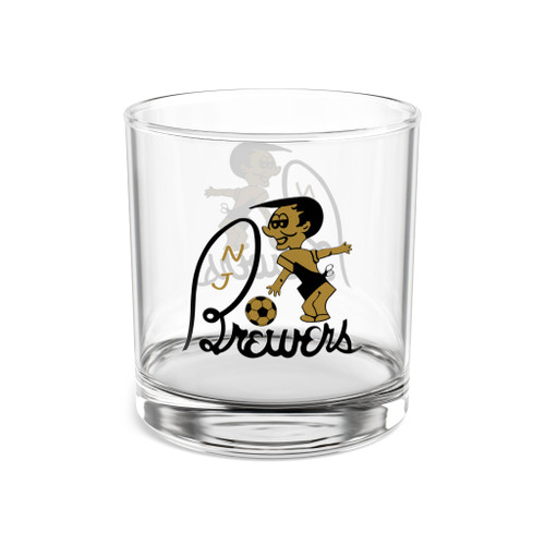 New Jersey Brewers Rocks Whisky Glass 10 Ounce ASL Soccer Team Collectible Drinkware