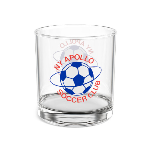New York Apollo Rocks Whisky Glass 10 Ounce ASL Soccer Team Collectible Drinkware
