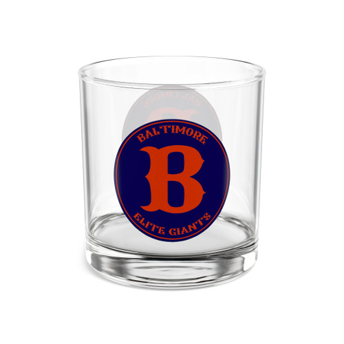 Baltimore Elite Giants Rocks Whisky Glass 10 Ounce Negro Leagues Baseball Team Collectible Drinkware