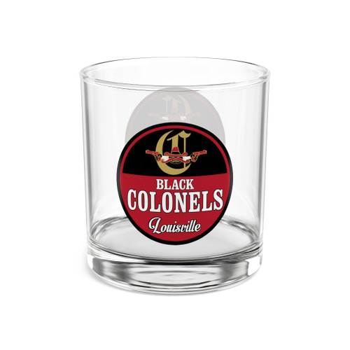 Louisville Black Colonels Rocks Whisky Glass 10 Ounce Negro Leagues Baseball Team Collectible Drinkware