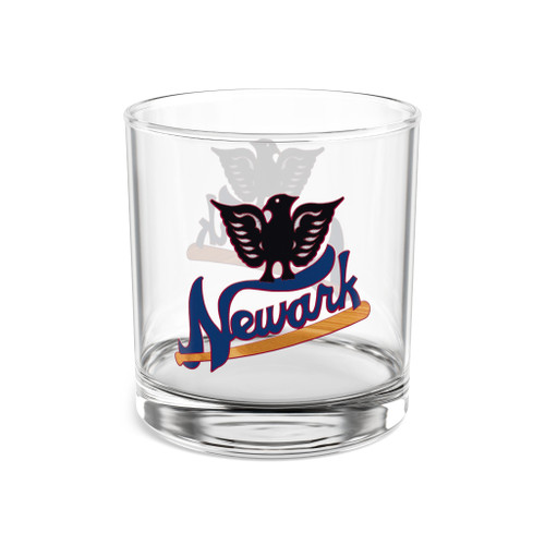 Newark Eagles Rocks Whisky Glass 10 Ounce Negro Leagues Baseball Team Collectible Drinkware