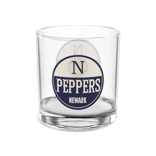 Newark Peppers Rocks Whisky Glass 10 Ounce Negro Leagues Baseball Team Collectible Drinkware