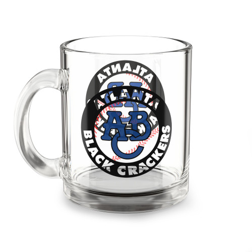 Atlanta Black Crackers Glass Beer Mug 10 Ounce Negro Leagues Baseball Team Collectible Drinkware