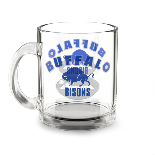 Buffalo Bisons Glass Beer Mug 10 Ounce AAFC Football Team Collectible Drinkware