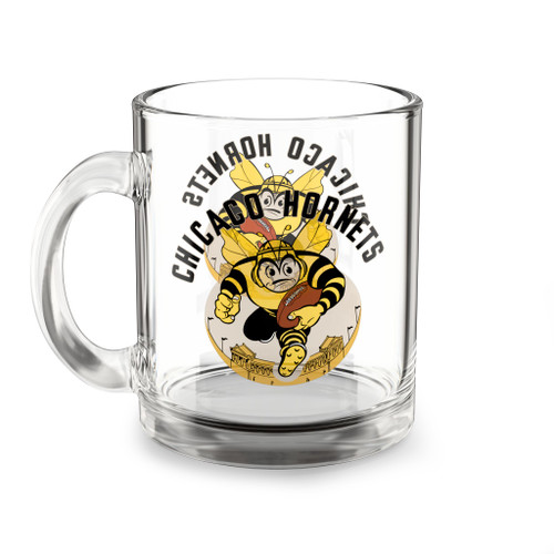 Chicago Hornets Glass Beer Mug 10 Ounce AAFC Football Team Collectible Drinkware