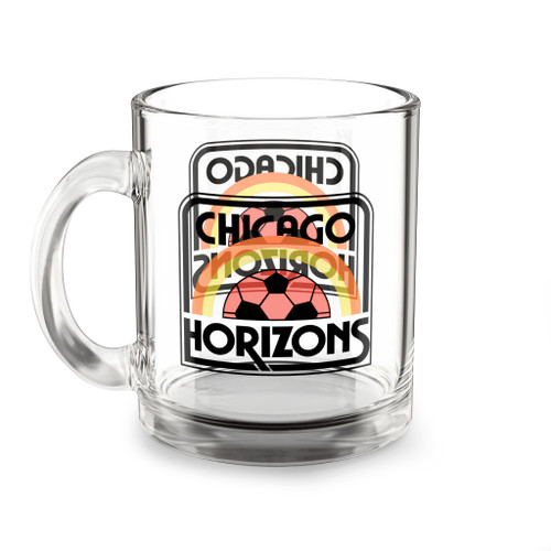 Chicago Horizons Glass Mug 10 Ounce MISL Soccer Team Collectible Drinkware