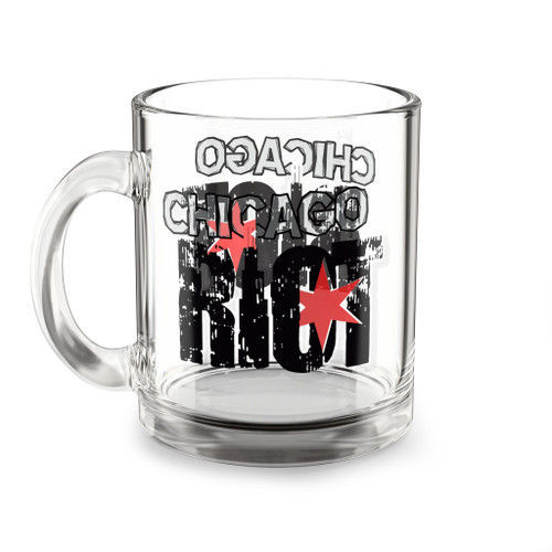 Chicago Riot Glass Mug 10 Ounce MISL Soccer Team Collectible Drinkware