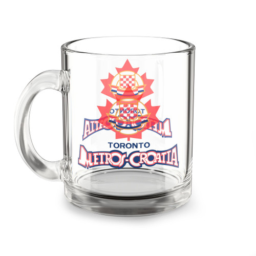 Toronto Metros-Croatia Glass Beer Mug 10 Ounce Capacity NASL Soccer Team Collectible Drinkware