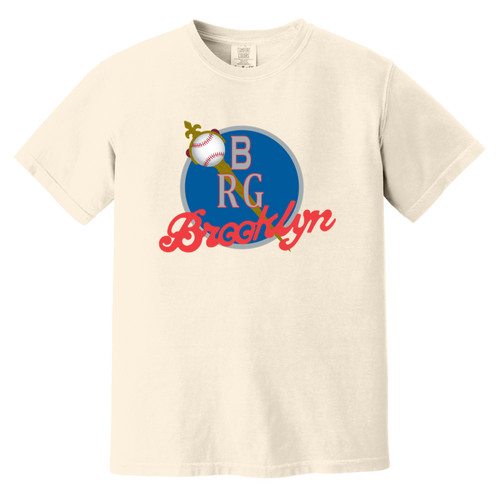 Brooklyn Royal Giants T-shirt Heavyweight Negro Leagues Baseball Team Fan Apparel Tee color Ivory
